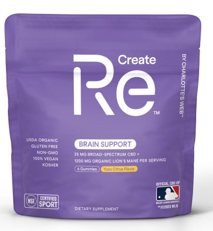 ReCreate Brain Support Gummies - Official CBD of Major League Baseball (MLB)
