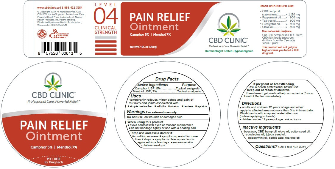 CBD Clinic Level 4 Pain Relief Ointment