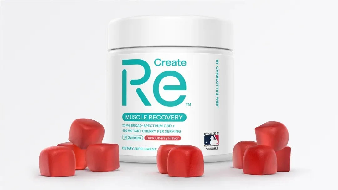 ReCreate Muscle Recovery Gummies - Official CBD of Major League Baseball (MLB)