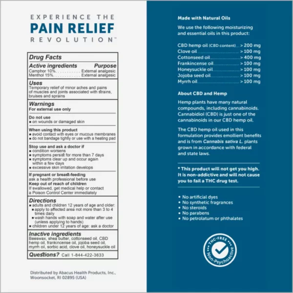 CBD Medic Active Sport Pain Relief Stick