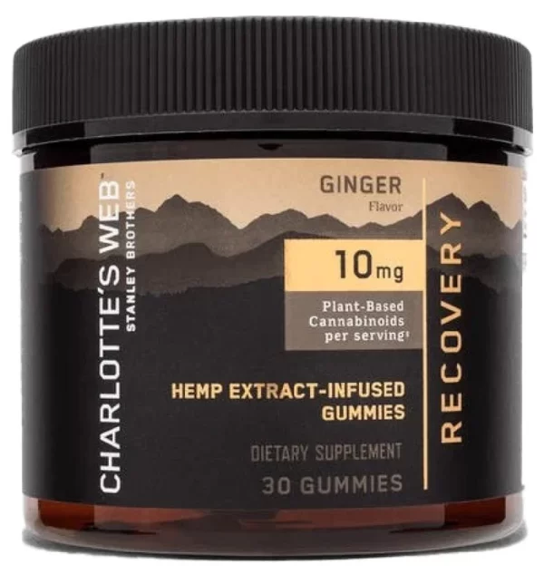 Charlotte’s Web Hemp Extract-Infused Gummies – Recovery – Ginger Flavor