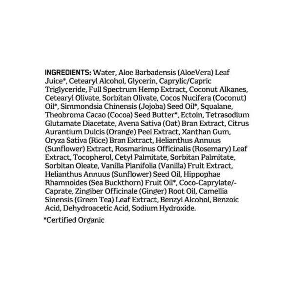 Charlotte's Web CBD Cream Label