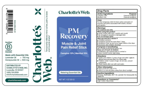 Charlottes-Web-PM-Recovery-Muscle-and-Joint-Pain-Relief-Stick-Label