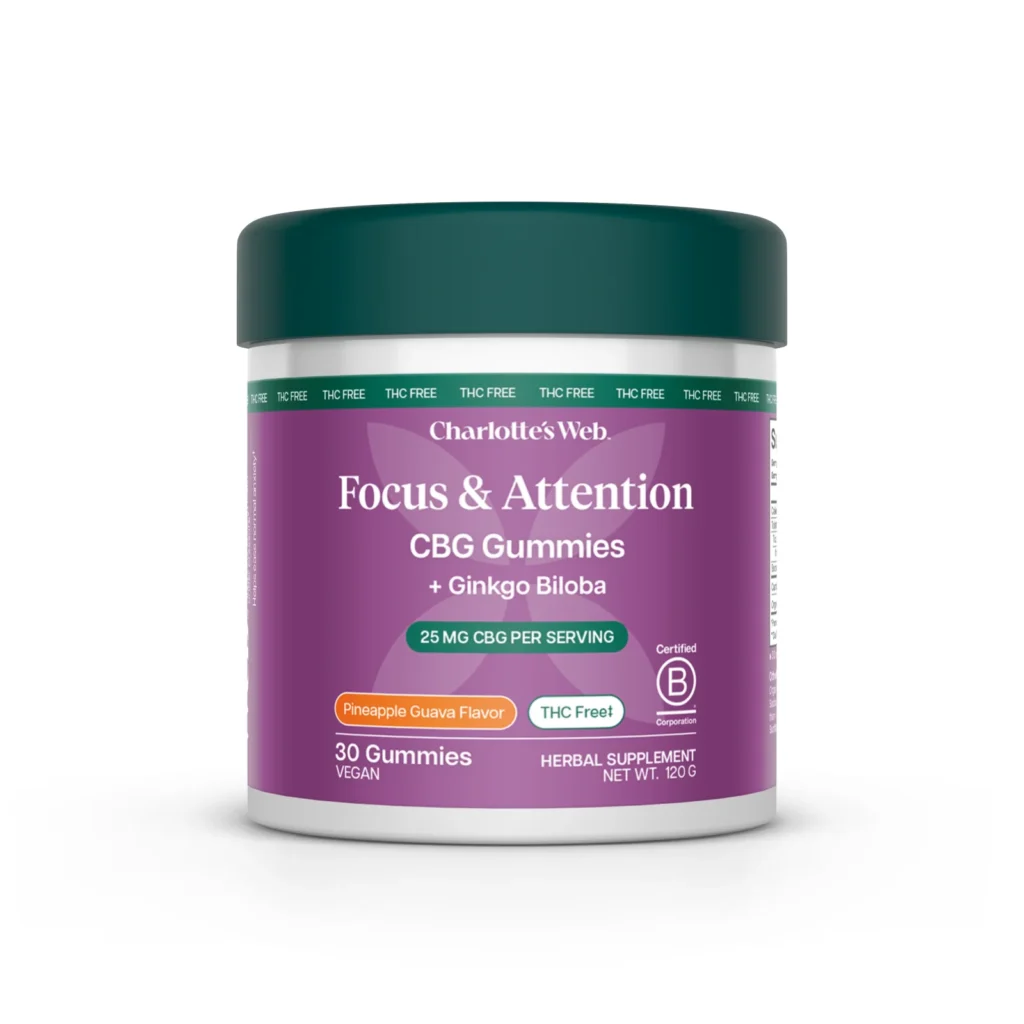 SED-Charlotte’s Web Focus & Attention CBG Gummies